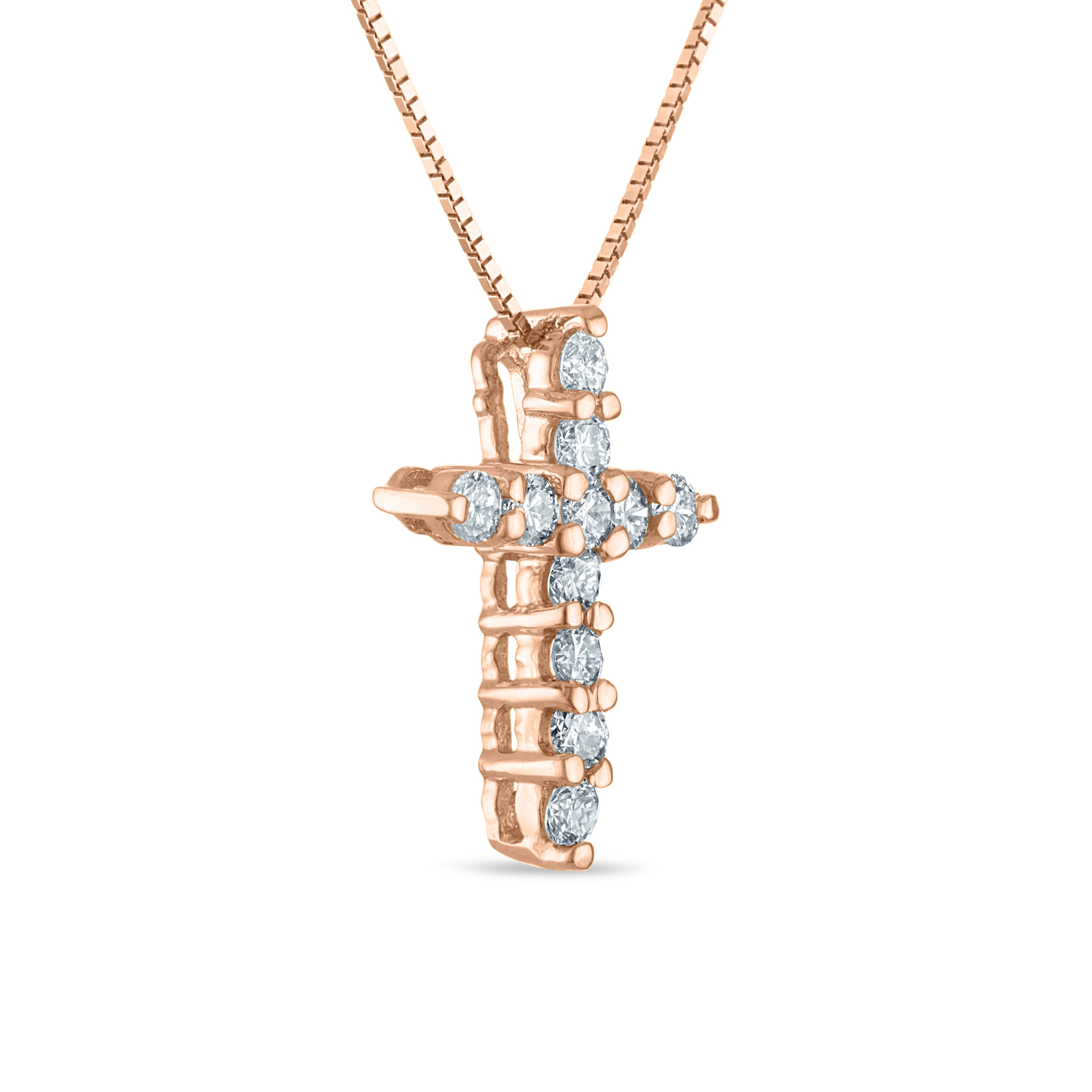 Petite Diamond Cross Necklace