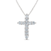 Petite Diamond Cross Necklace