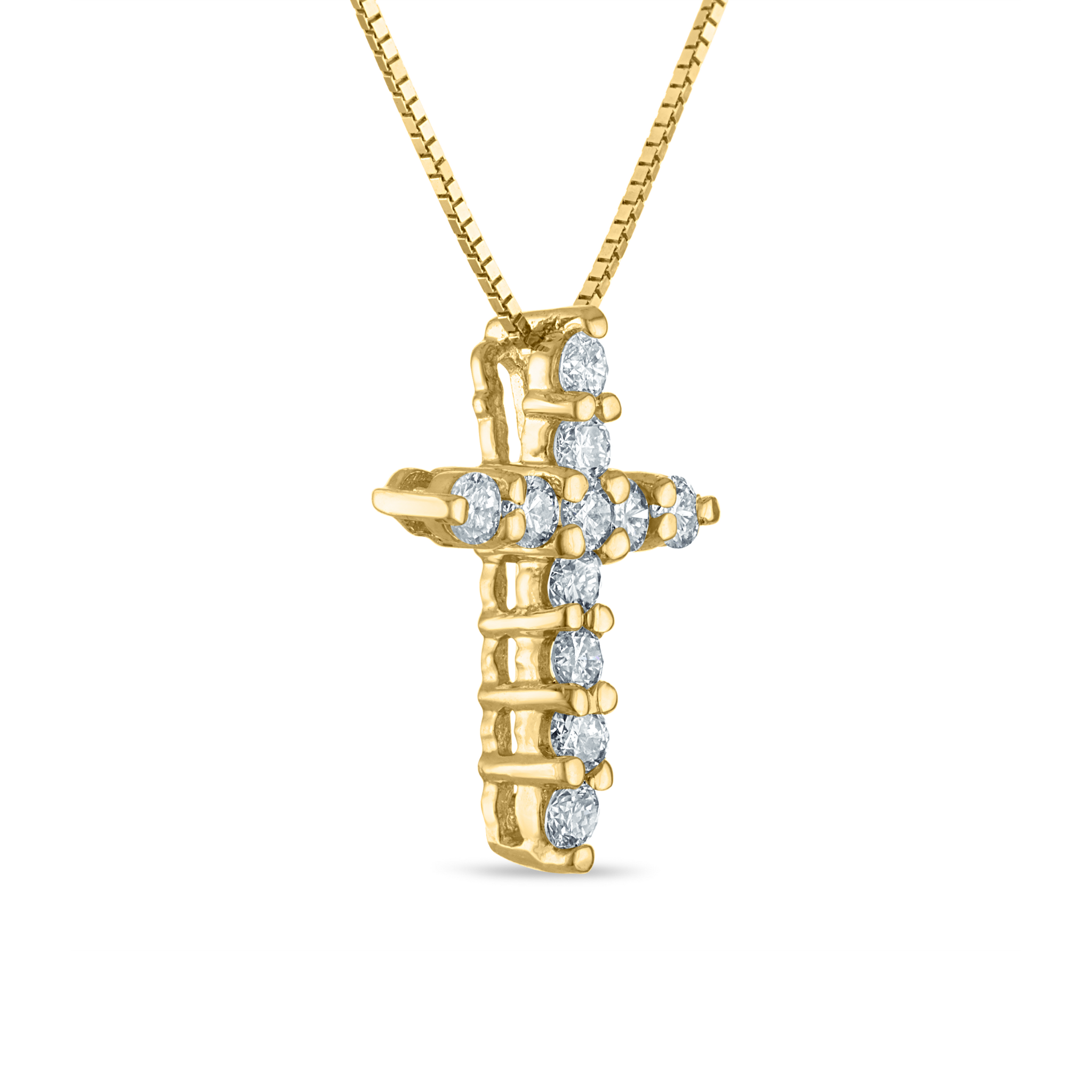 Petite Diamond Cross Necklace