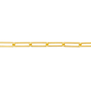 14K gold paperclip chain necklace, timeless fine jewelry for everyday wear