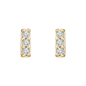 Pavé Diamond Bar Stud Earrings