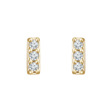 Pavé Diamond Bar Stud Earrings
