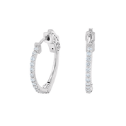 Pavé Diamond Small Hoop Earrings