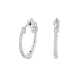 Pavé Diamond Small Hoop Earrings