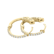 Pavé Diamond Small Hoop Earrings