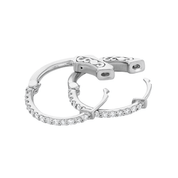 Pavé Diamond Small Hoop Earrings