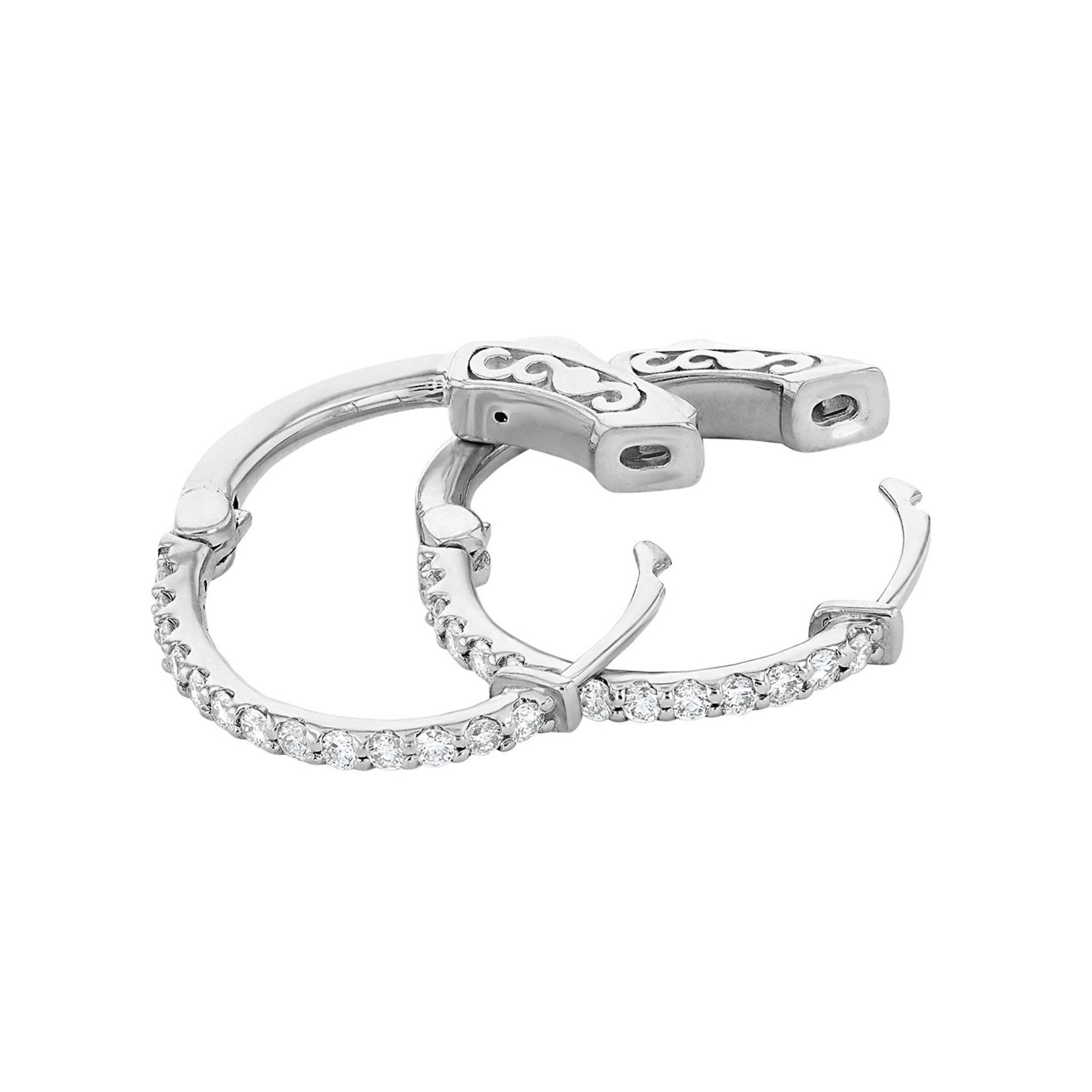Pavé Diamond Small Hoop Earrings