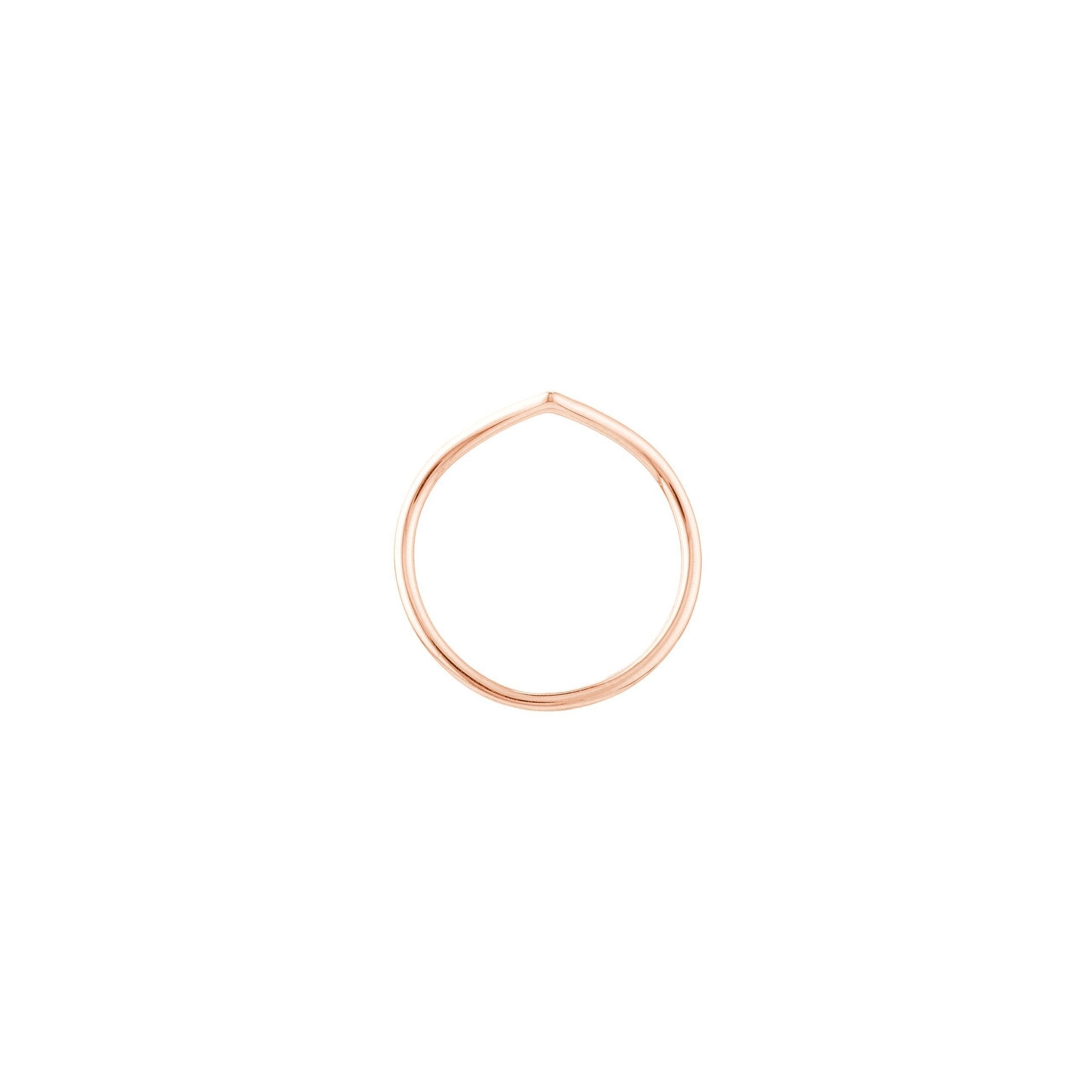 Petite Chevron Stackable Ring
