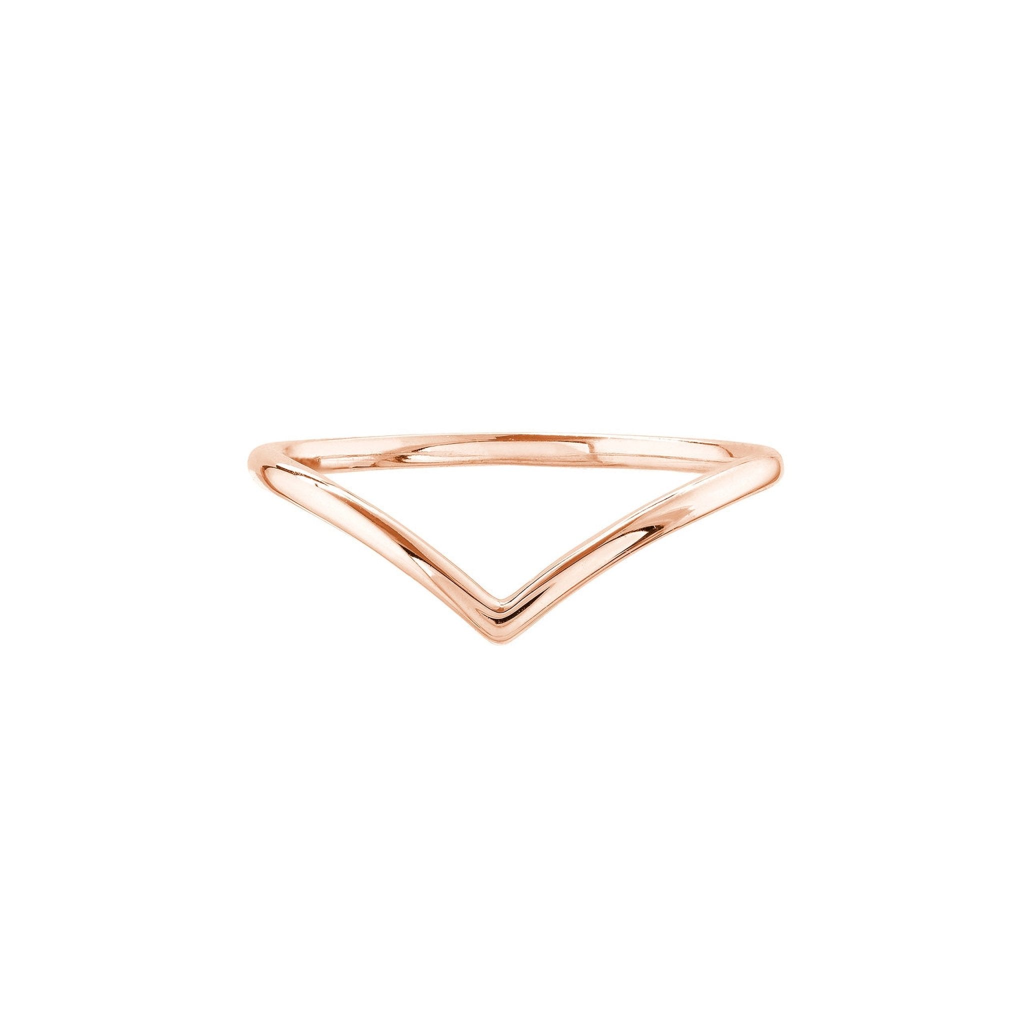 Petite Chevron Stackable Ring