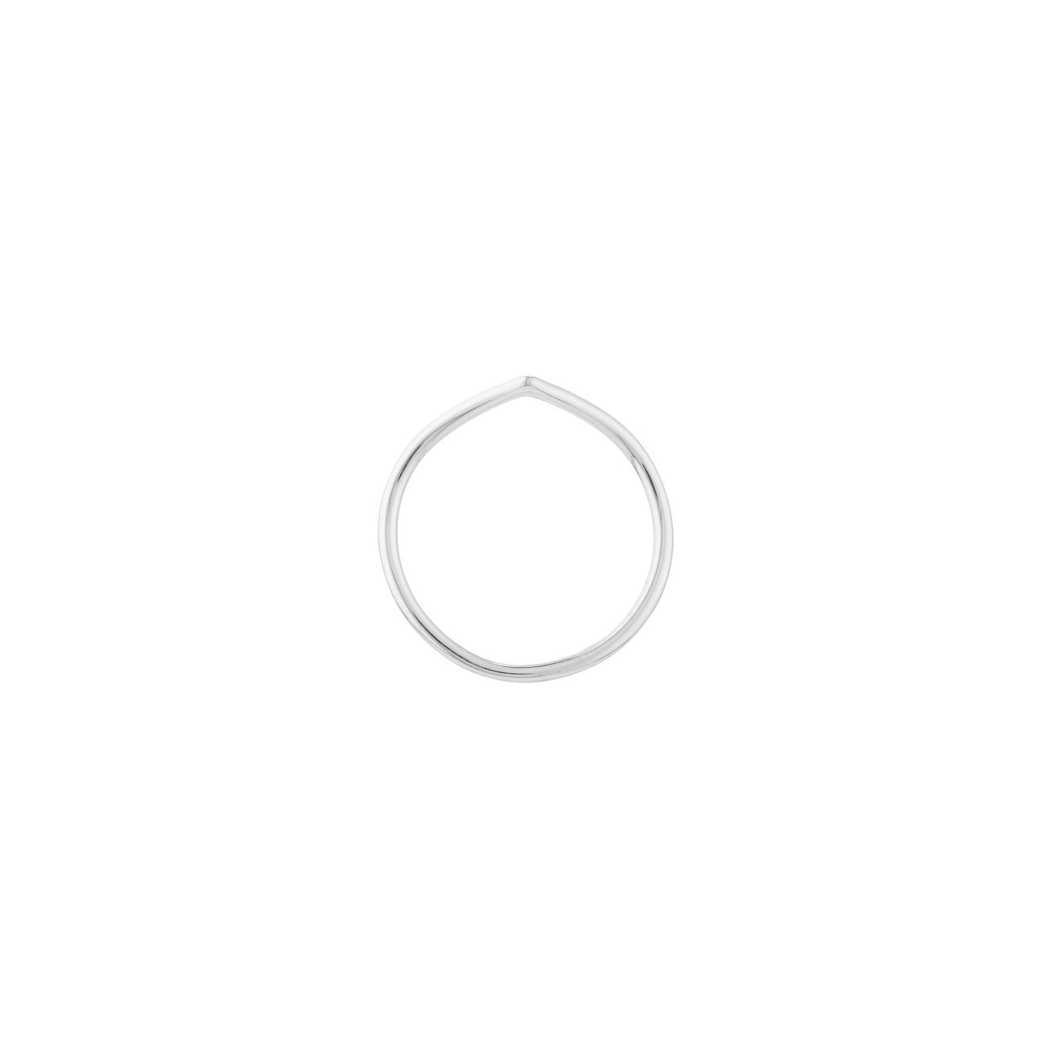 Petite Chevron Stackable Ring