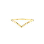 Petite Chevron Stackable Ring - Iris + Mill