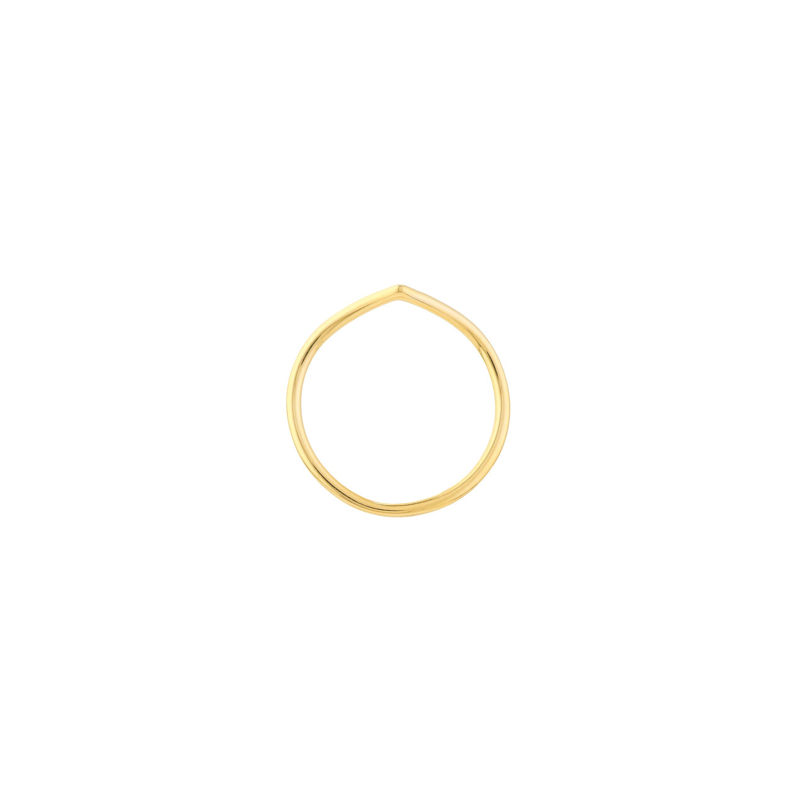 Petite Chevron Stackable Ring - Iris + Mill
