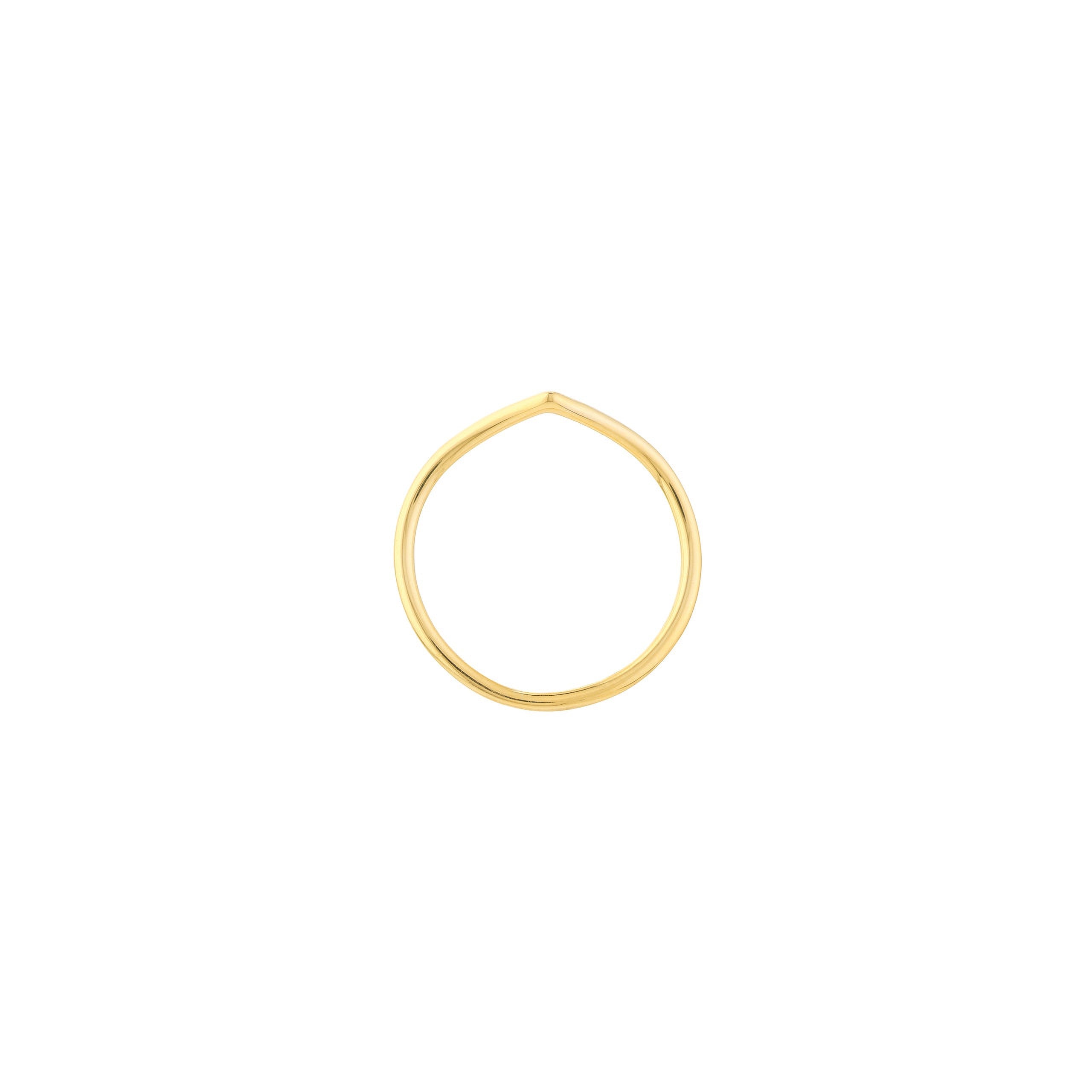 Petite Chevron Stackable Ring - Iris + Mill