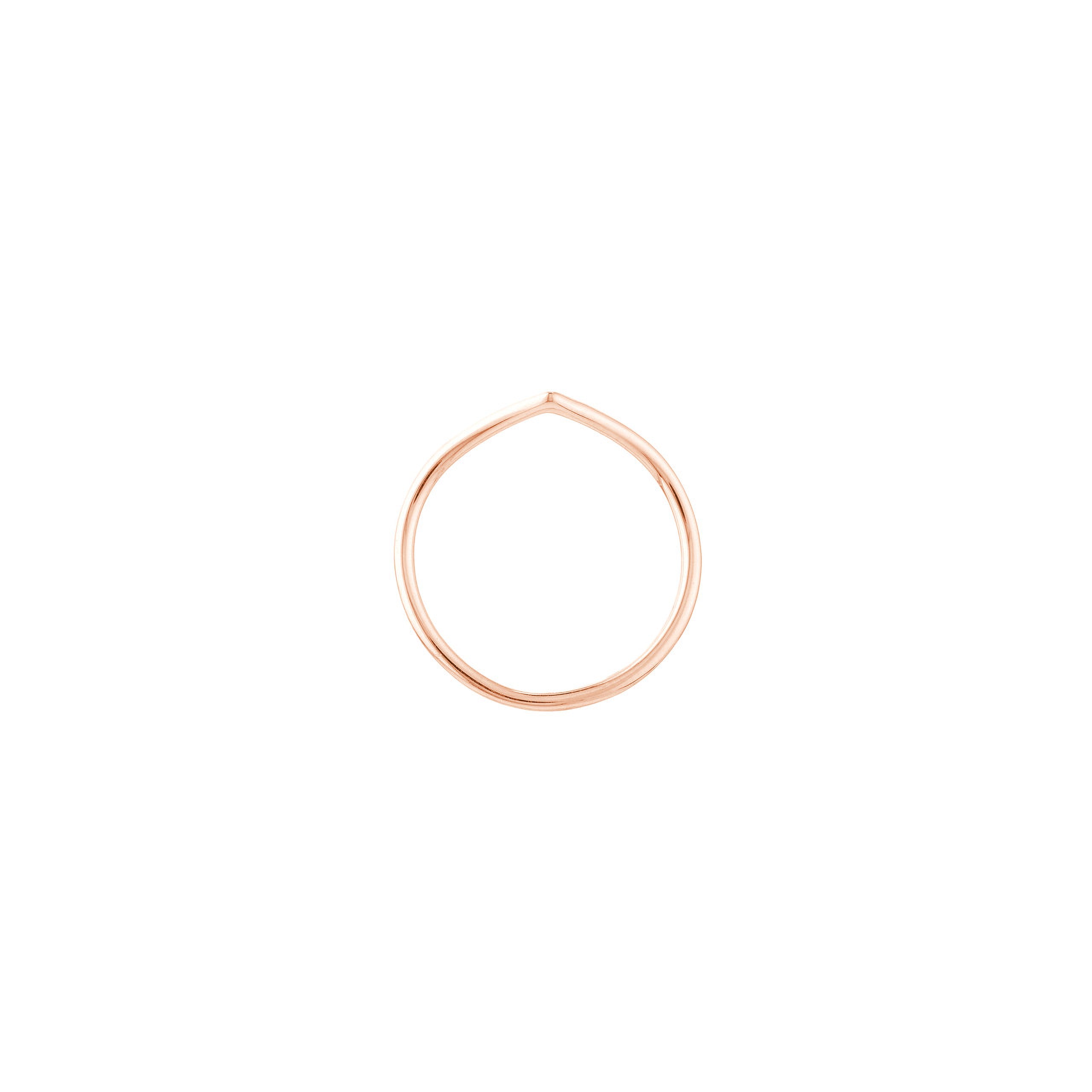 Petite Chevron Stackable Ring - Iris + Mill