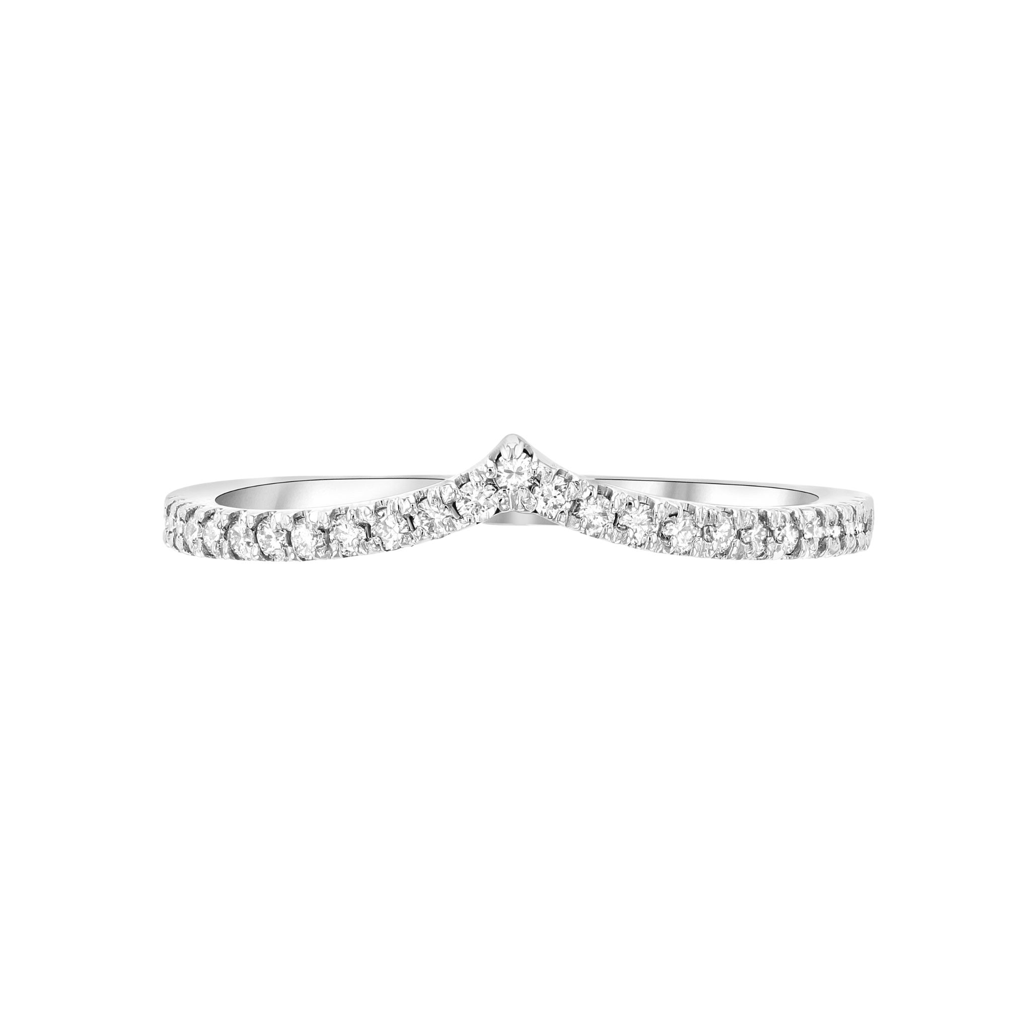 Petite Diamond Chevron Ring