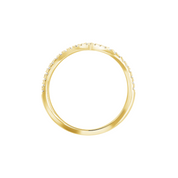 14K gold ring with delicate diamond accents, timeless fine jewelry for everyday wear