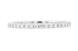 Petite Diamond Wedding Ring in 14k White Gold