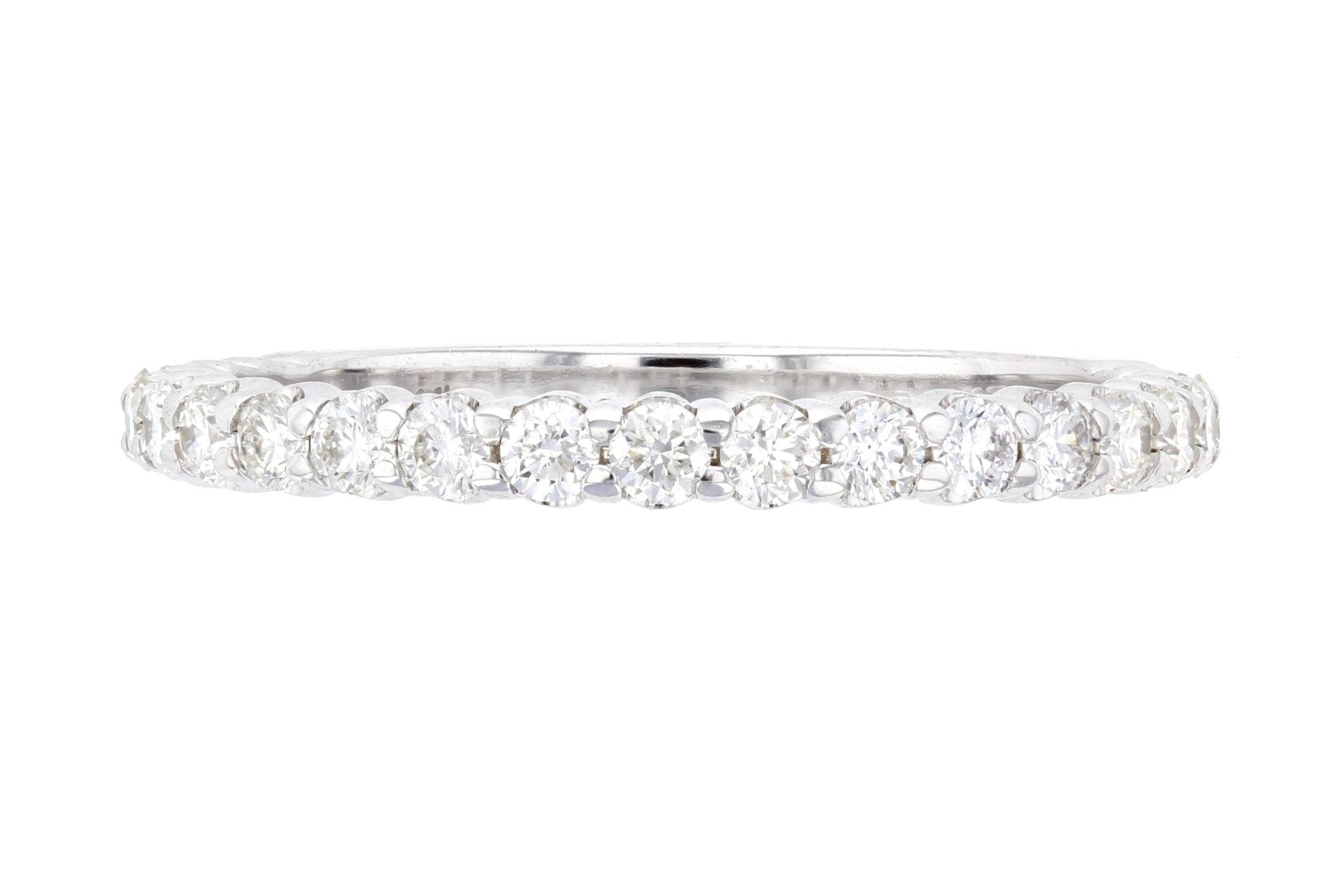 Petite Diamond Wedding Ring in 14k White Gold