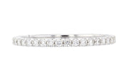 Petite Diamond Wedding Ring in 14k White Gold