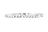 Petite Diamond Wedding Ring in 14k White Gold