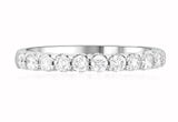 Petite Floating Diamond Wedding Ring in 14k White Gold (0.55 ct. tw.)