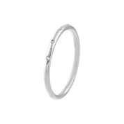 Petite Stationed Bezel Diamond Ring