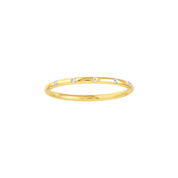 Petite Stationed Bezel Diamond Ring