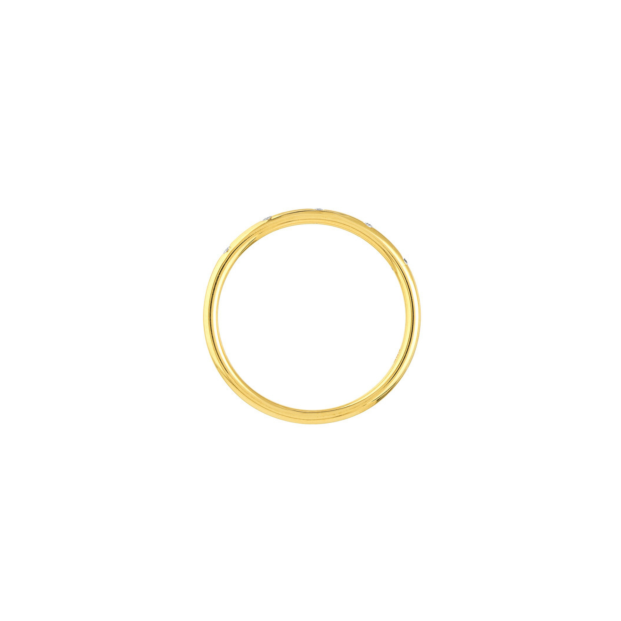 14K gold ring with delicate diamond accents, timeless fine jewelry for everyday wear