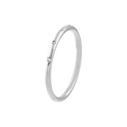 Delicate 14K gold diamond stackable ring with minimalist design, perfect for everyday wear and fine jewelry collections.