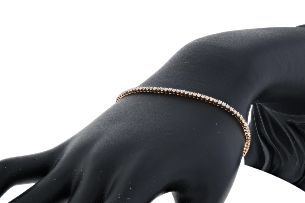 Petite Diamond Tennis Bracelet 14K Gold Iris Mill