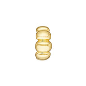 Puffy J-Hoop Huggie Earrings
