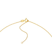 14K gold necklace chain with lobster clasp and adjustable extender, fine jewelry for everyday wear