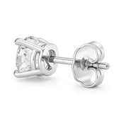 14K gold diamond stud earring with secure back, timeless fine jewelry for everyday wear