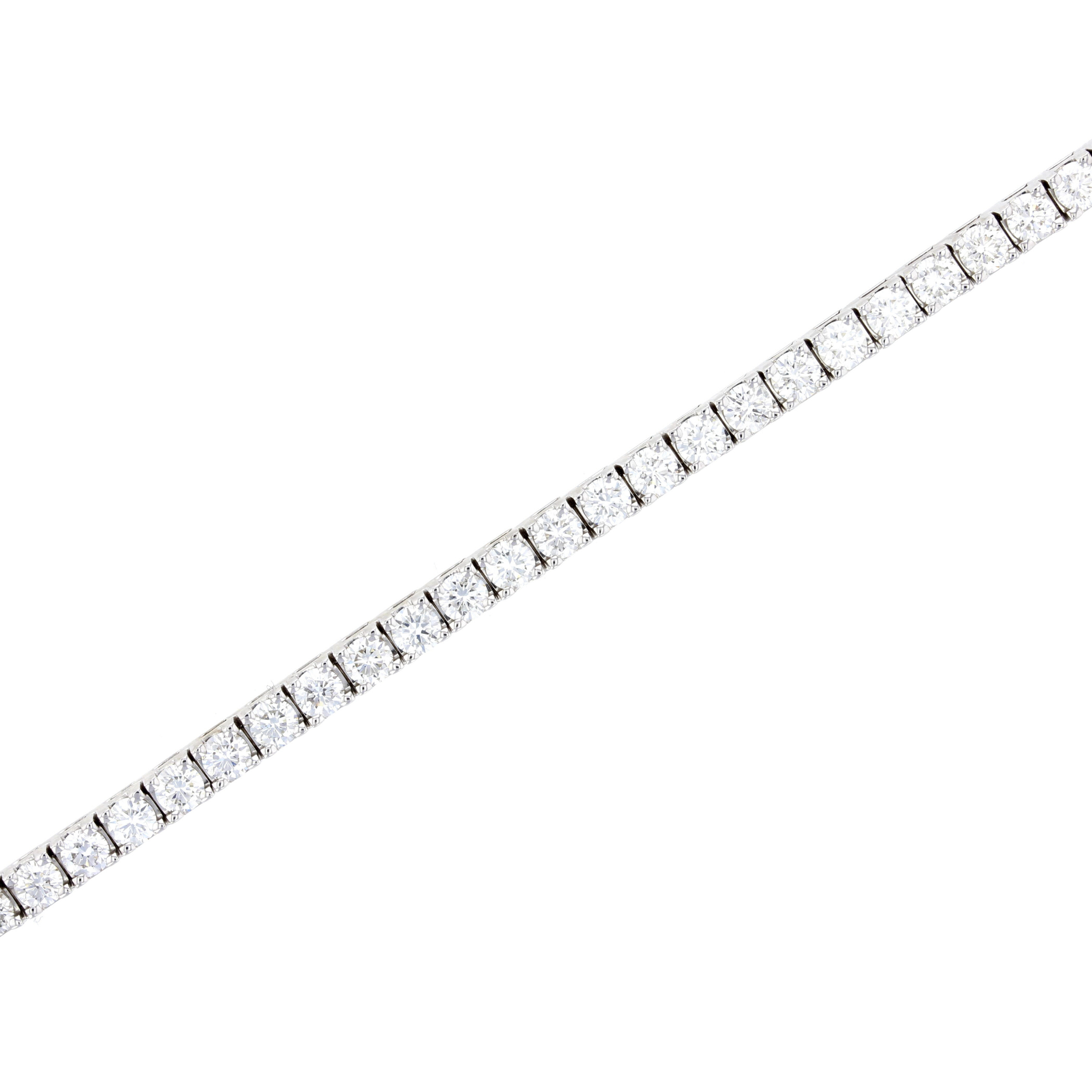 Four Prong Claw Round Diamond Tennis Bracelet (7 ct. tw.)