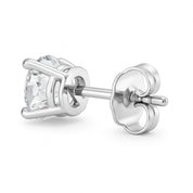 Lab Grown Round Diamond Stud Earrings