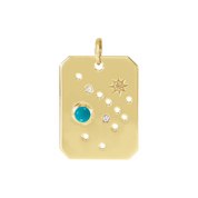 Sagittarius Zodiac Turquoise Constellation Pendant Necklace