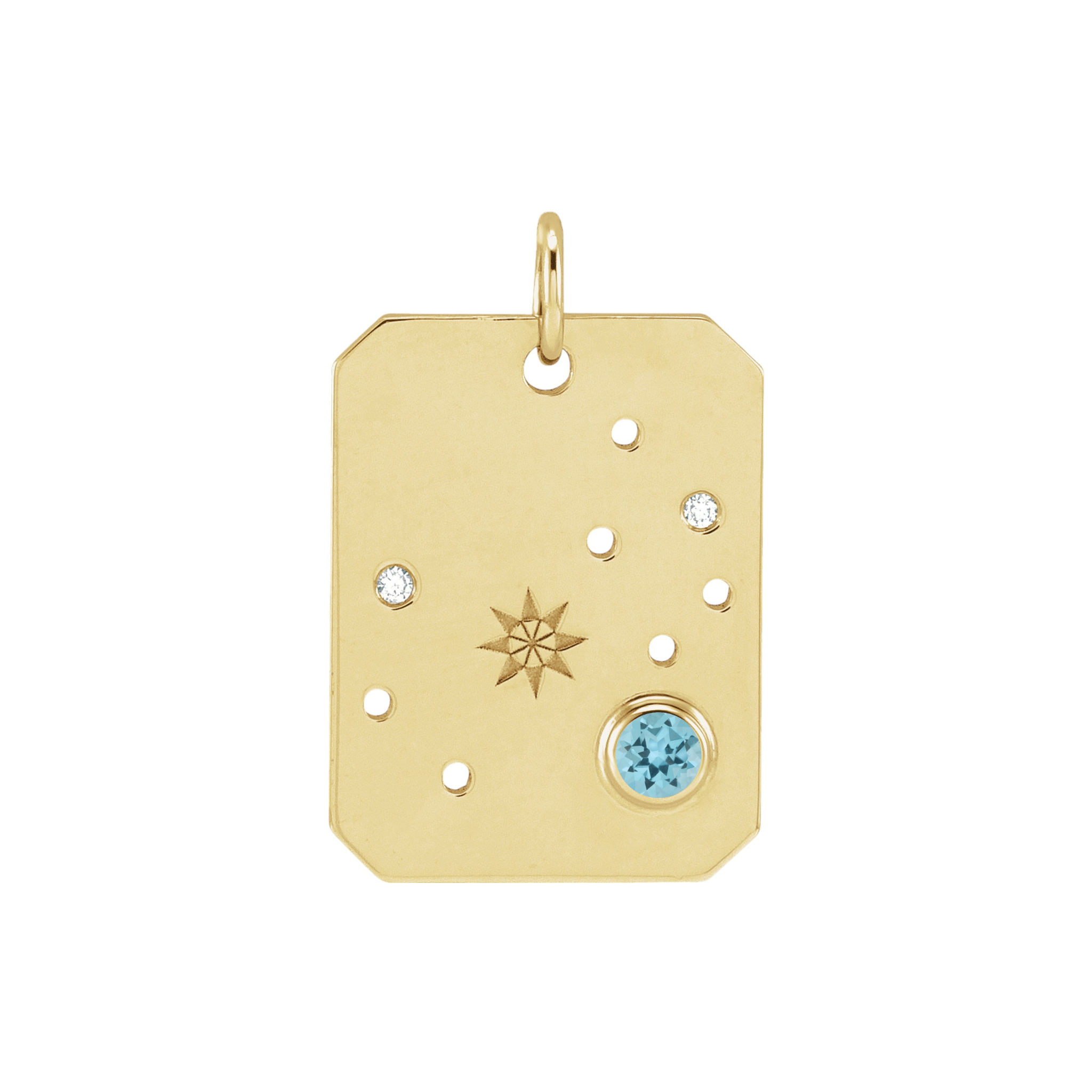 Scorpio Zodiac Topaz Constellation Pendant Necklace