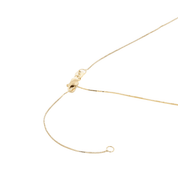 Straight Edge Cross Necklace in 14K Yellow Gold