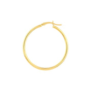 Thin Gold Hoop Earrings (2mm)