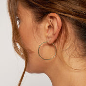 Thin Gold Hoop Earrings (2mm)