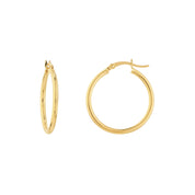 14K gold hoop earrings, timeless fine jewelry for everyday wear