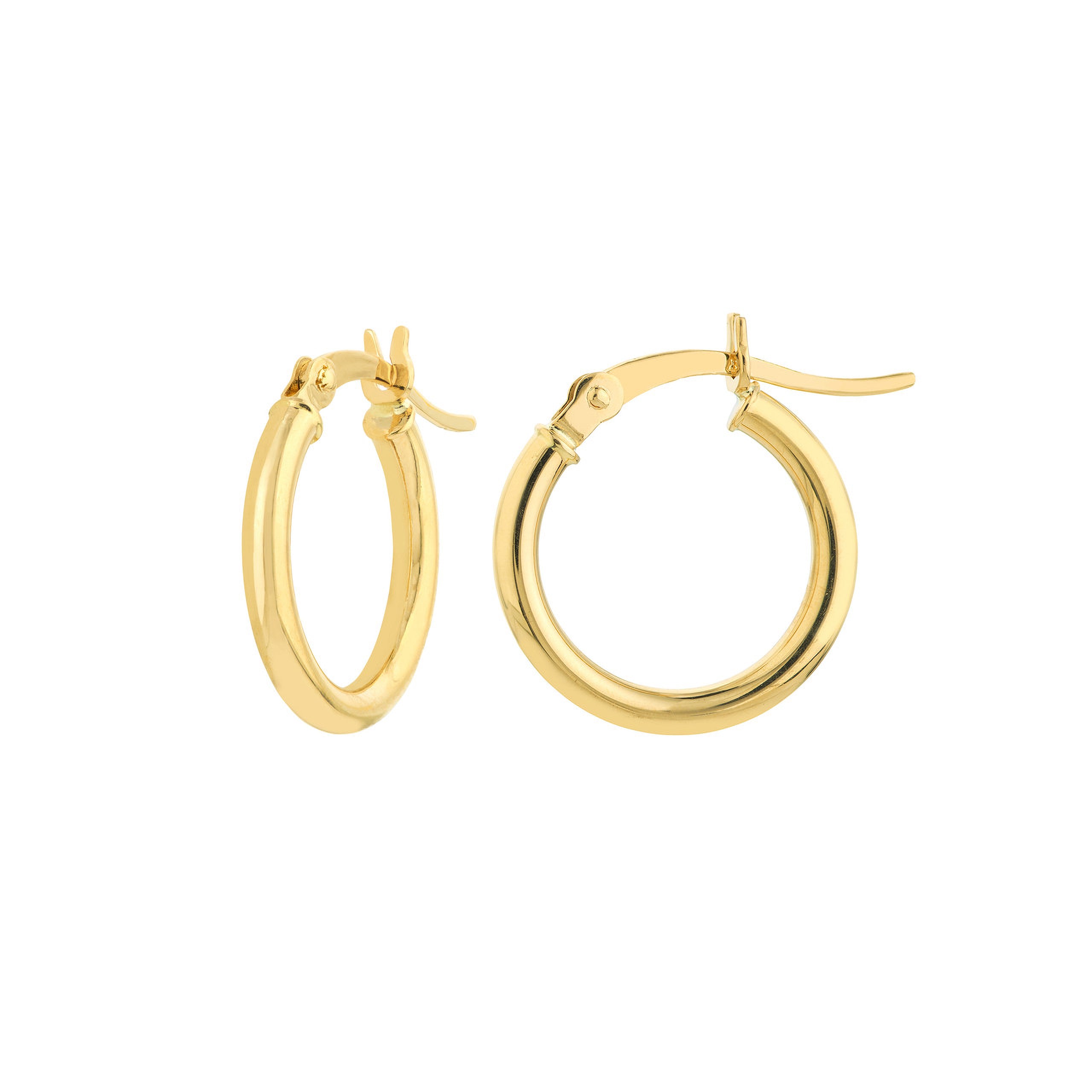 Thin Gold Hoop Earrings (2mm) - Iris + Mill