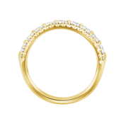 14K gold ring with diamond accents, elegant everyday fine jewelry