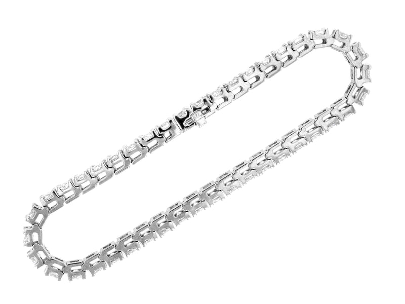 Emerald Cut Bezel-Set Tennis Bracelet | Ritani