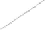 Diamond Milgrain Tennis Bracelet in 14k White Gold (1.80 ct. tw.) - Iris + Mill