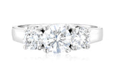 Diamond Three-Stone Engagement Ring in 14k White Gold (1.50 ct. tw.)