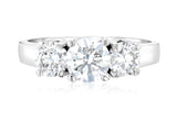 Diamond Three-Stone Engagement Ring in 14k White Gold (1.50 ct. tw.)
