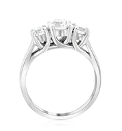 Diamond Three-Stone Engagement Ring in 14k White Gold (1.50 ct. tw.)