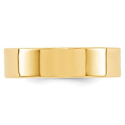 Flat Comfort Fit 6mm Men's Wedding Band 14k Yellow Gold - Iris + Mill