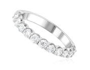 Floating Diamond Wedding Ring in 14k White Gold (1.08 ct. tw.) - Iris + Mill